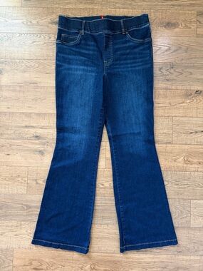 Spanx Dark Wash Pull On Hish Rise Flare Jeans Womens Plus Size 1X (18-20)